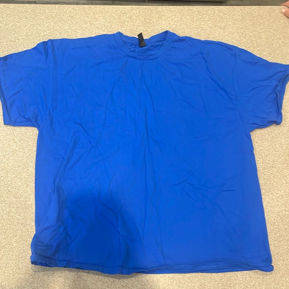men’s 3X blue t-shirt